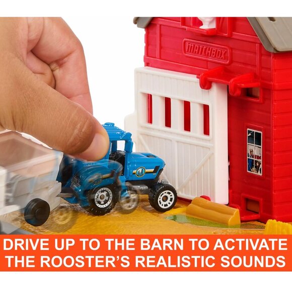 Mattel Action Drivers Farm Adventure Tractor & 6 Accessories Matchbox Playset NI - Picture 4 of 6